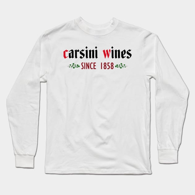 Carsini Wines. Since 1858 Long Sleeve T-Shirt by HerrObst